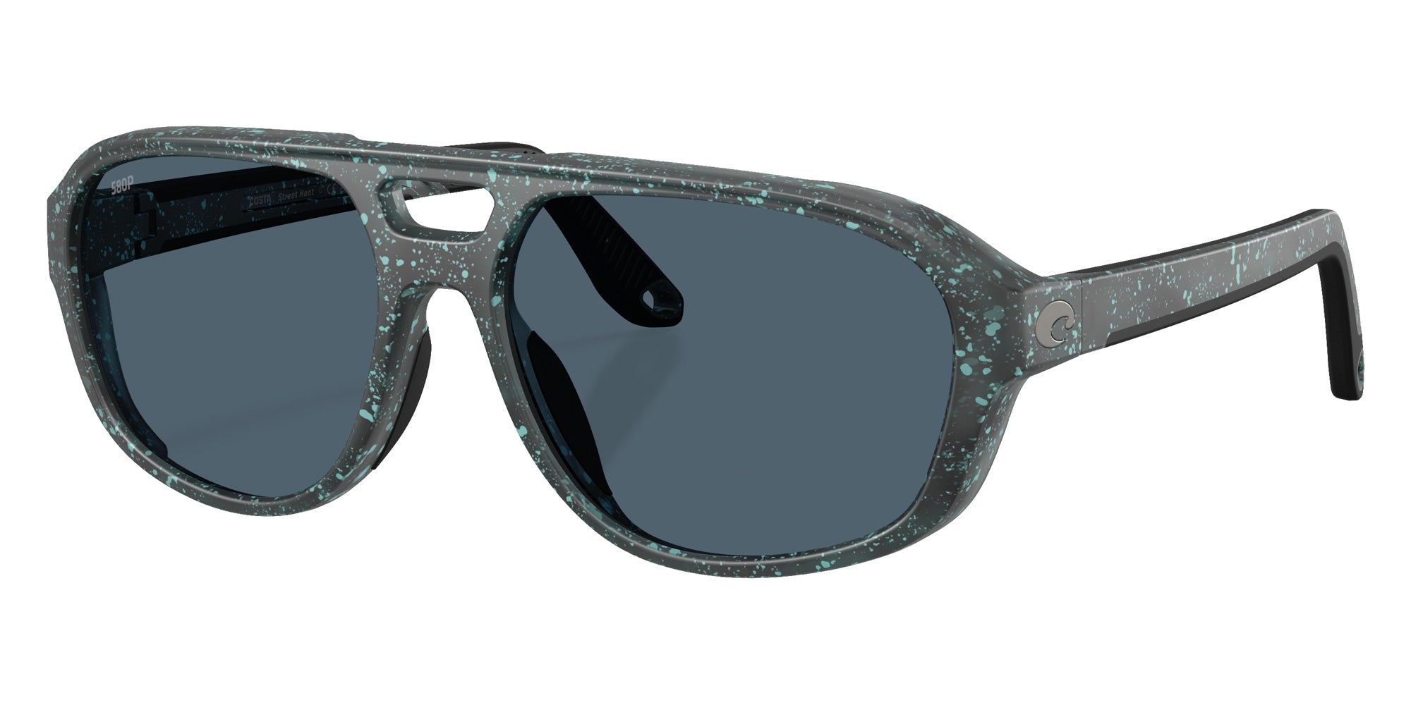 COSTA 6S9133 Street Heat 913306 55 - Matte Aqua Drip / Gray Polarized #id:6s9133913306_s:110105