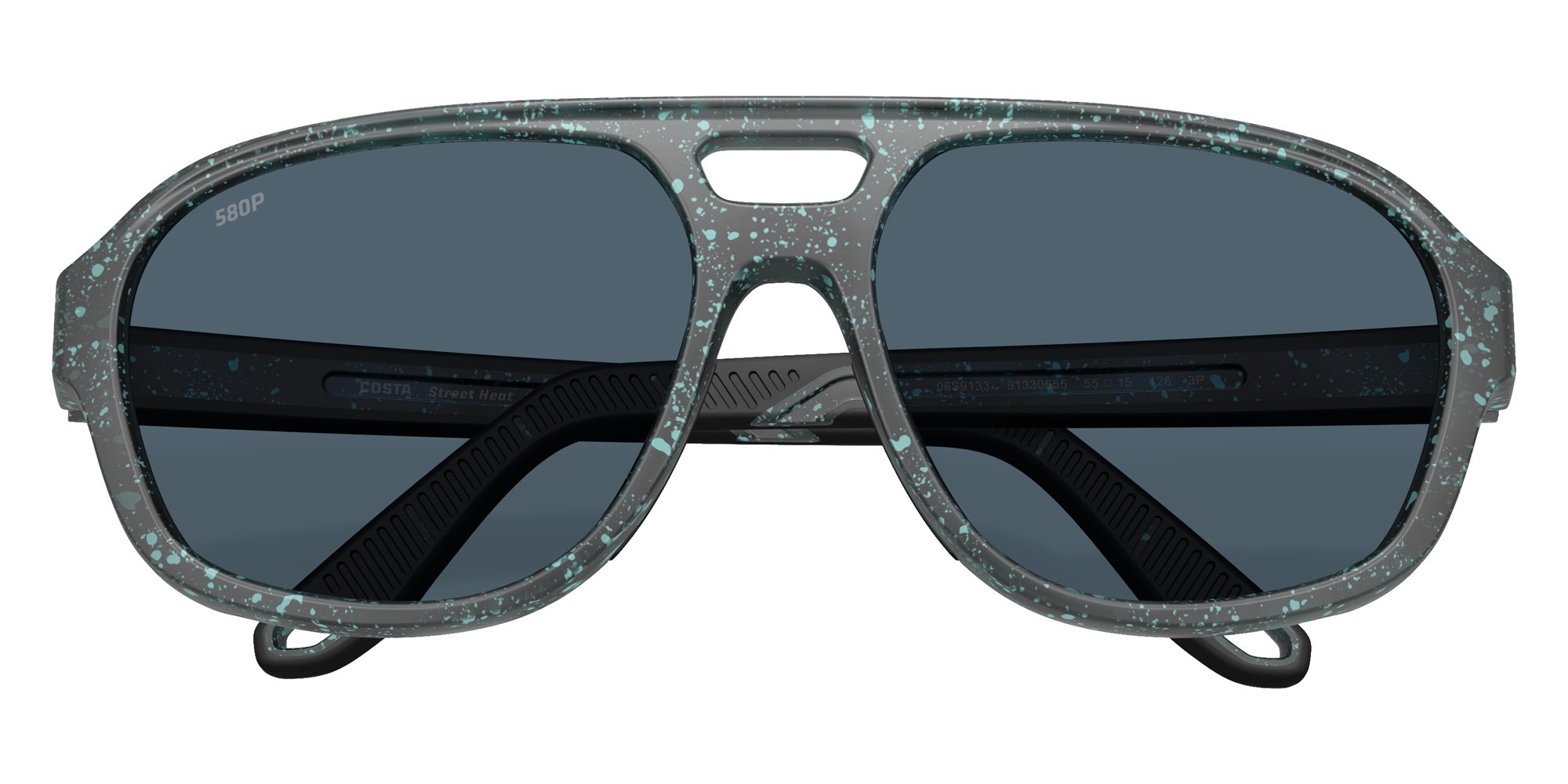 COSTA 6S9133 Street Heat 913306 55 - Matte Aqua Drip / Gray Polarized #id:6s9133913306_s:110120