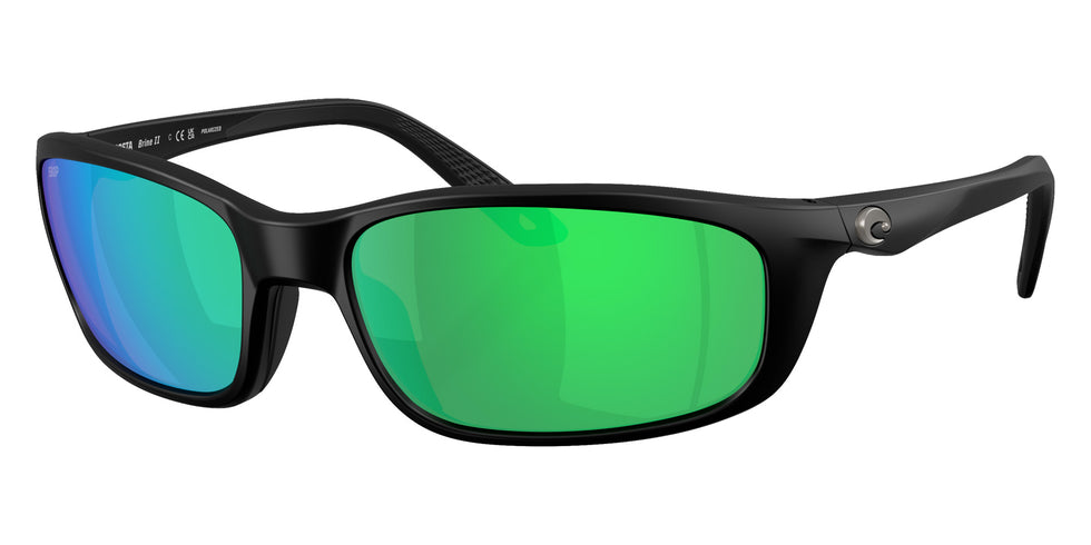 COSTA 6S9134 Brine II 913403 59 - Matte Black / Green Mirrored Polarized #id:6s9134913403_s:104105