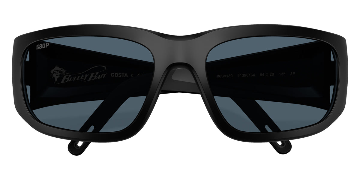 COSTA 6S9139 Bulley Bait 913901 64 - Matte Black / Gray Polarized #id:6s9139913901_s:100130