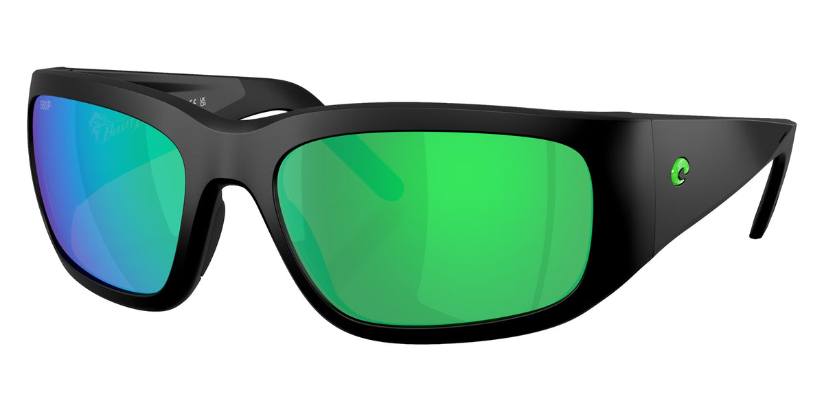 COSTA 6S9139 Bulley Bait 913903 64 - Matte Black / Green Mirrored Polarized #id:6s9139913903_s:102105
