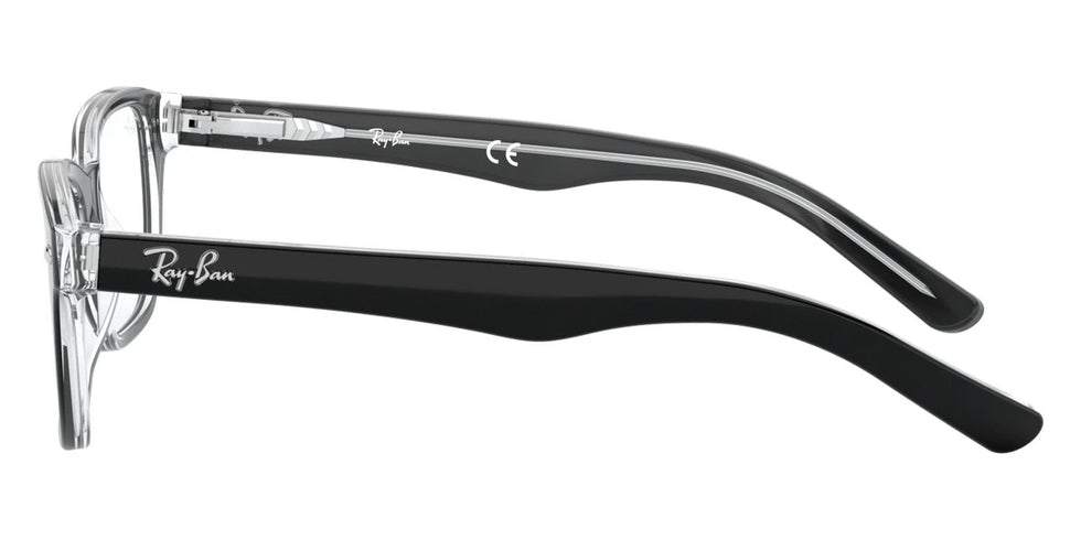 Ray-Ban RY1555 3529 46 - Black On Transparent