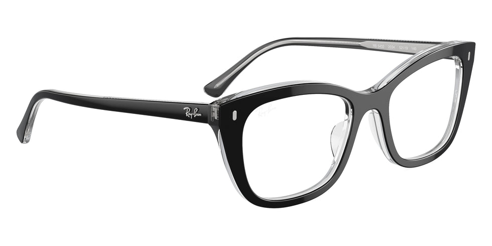 Ray-Ban RX5433 2034 50 - Black on Transparent
