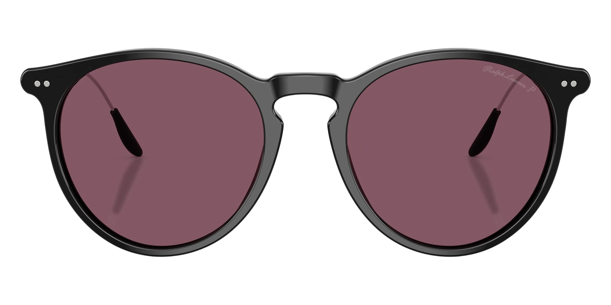 RALPH LAUREN RL8181P 50011A 53 - Shiny Black / Solid Purple Polarized