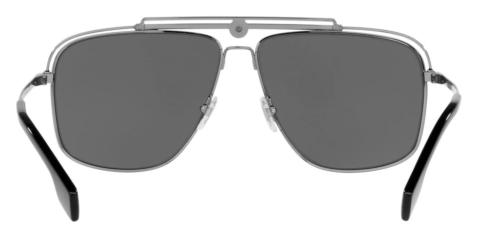 VERSACE VE2242 10016G 61 - Gunmetal / Light Gray Mirrored Black