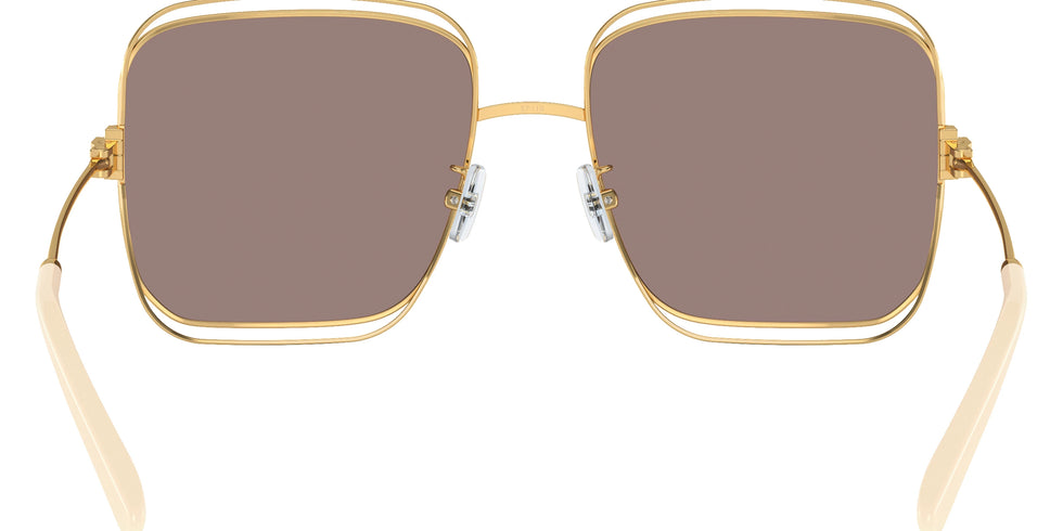 Tory Burch TY6107 33437N 57 - Shiny Gold / Light Purple and Brown Mirrored