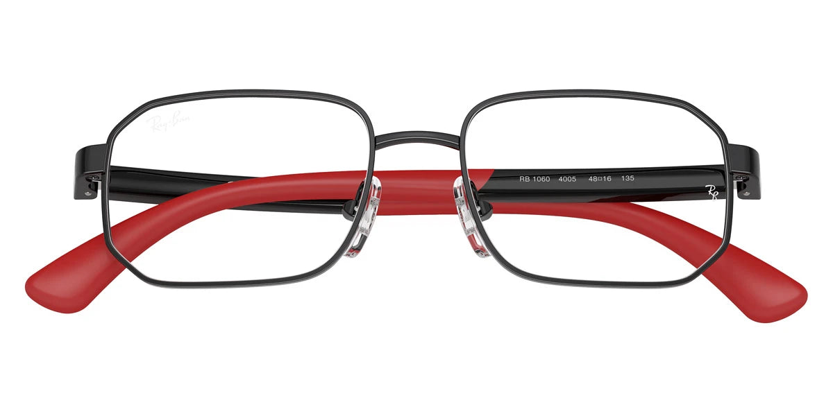 Ray-Ban RY1060 4005 48 - Black/Black on Rubber Red