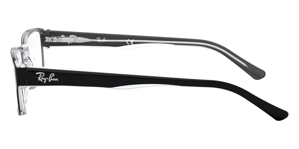 Ray-Ban RX5169 2034 52 - Black On Transparent