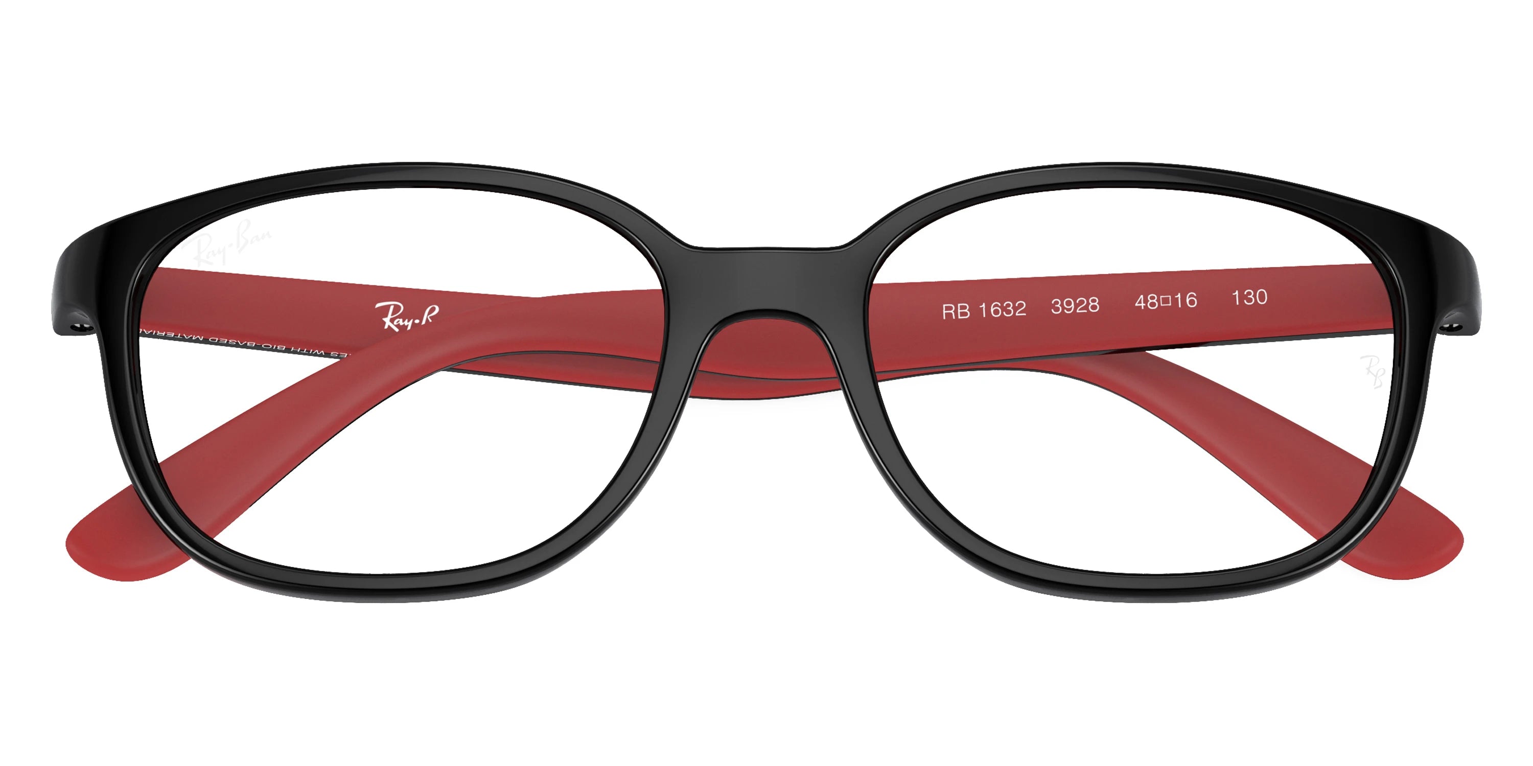 Ray-Ban RY1632 3928 46 - Black on Red