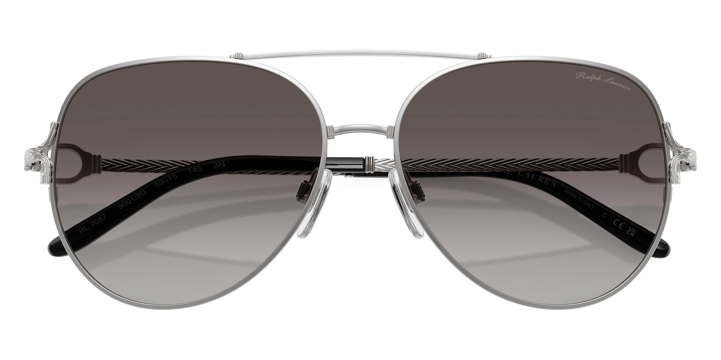 RALPH LAUREN RL7087 90018G 59 - Shiny Silver / Gradient Gray