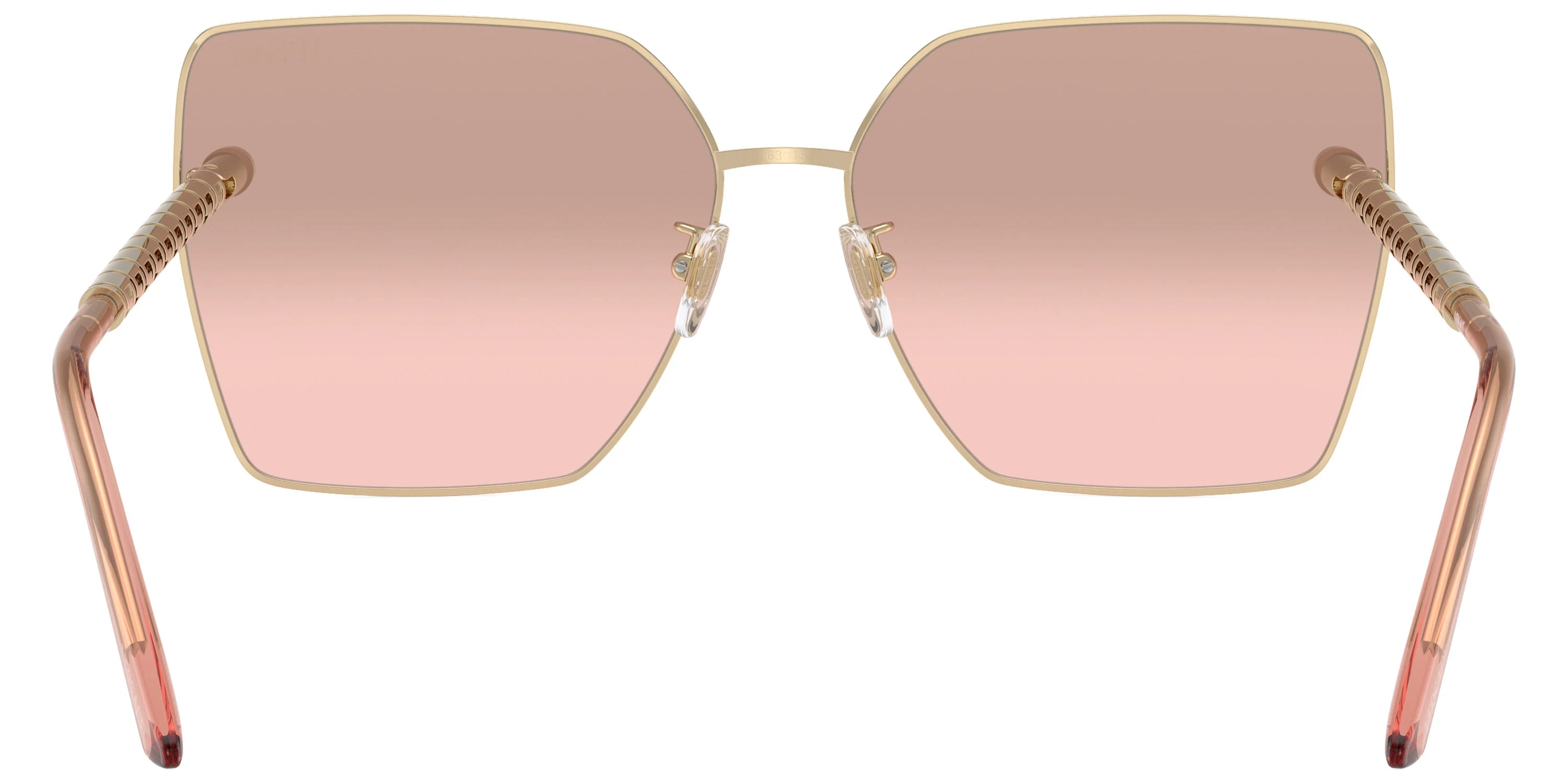 VERSACE VE2270D 12527E 63 - Pale Gold / Light Pink Mirrored Gradient Silver