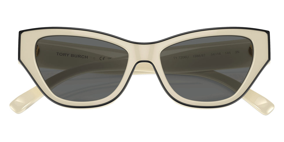Tory Burch TY7206U 198887 54 - Ivory/Black / Dark Gray