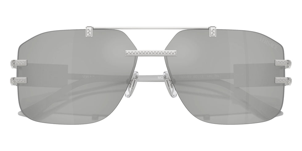 VERSACE VE2275 10008V 60 - Silver / Clear Mirrored Silver 80