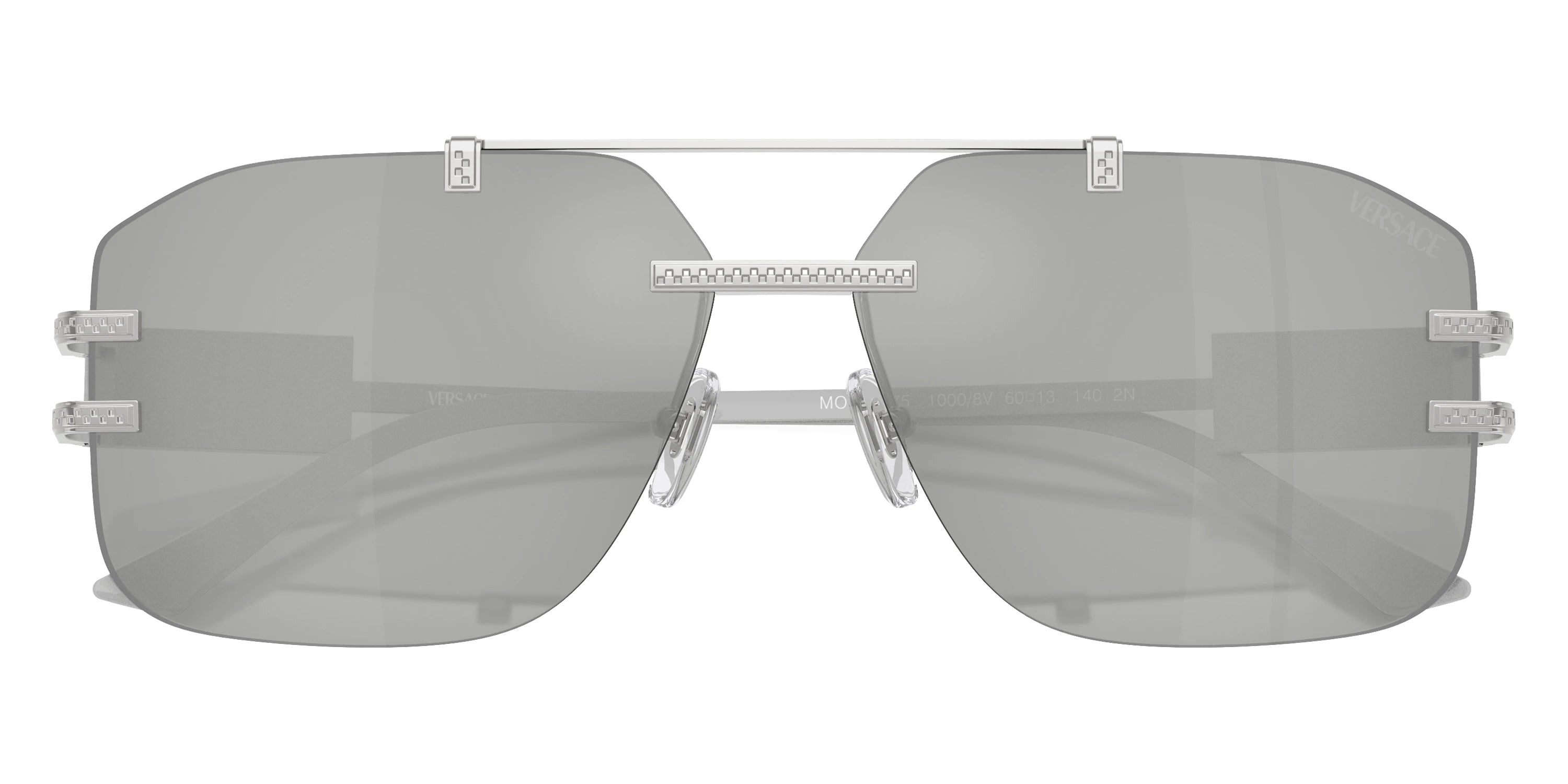 VERSACE VE2275 10008V 60 - Silver / Clear Mirrored Silver 80