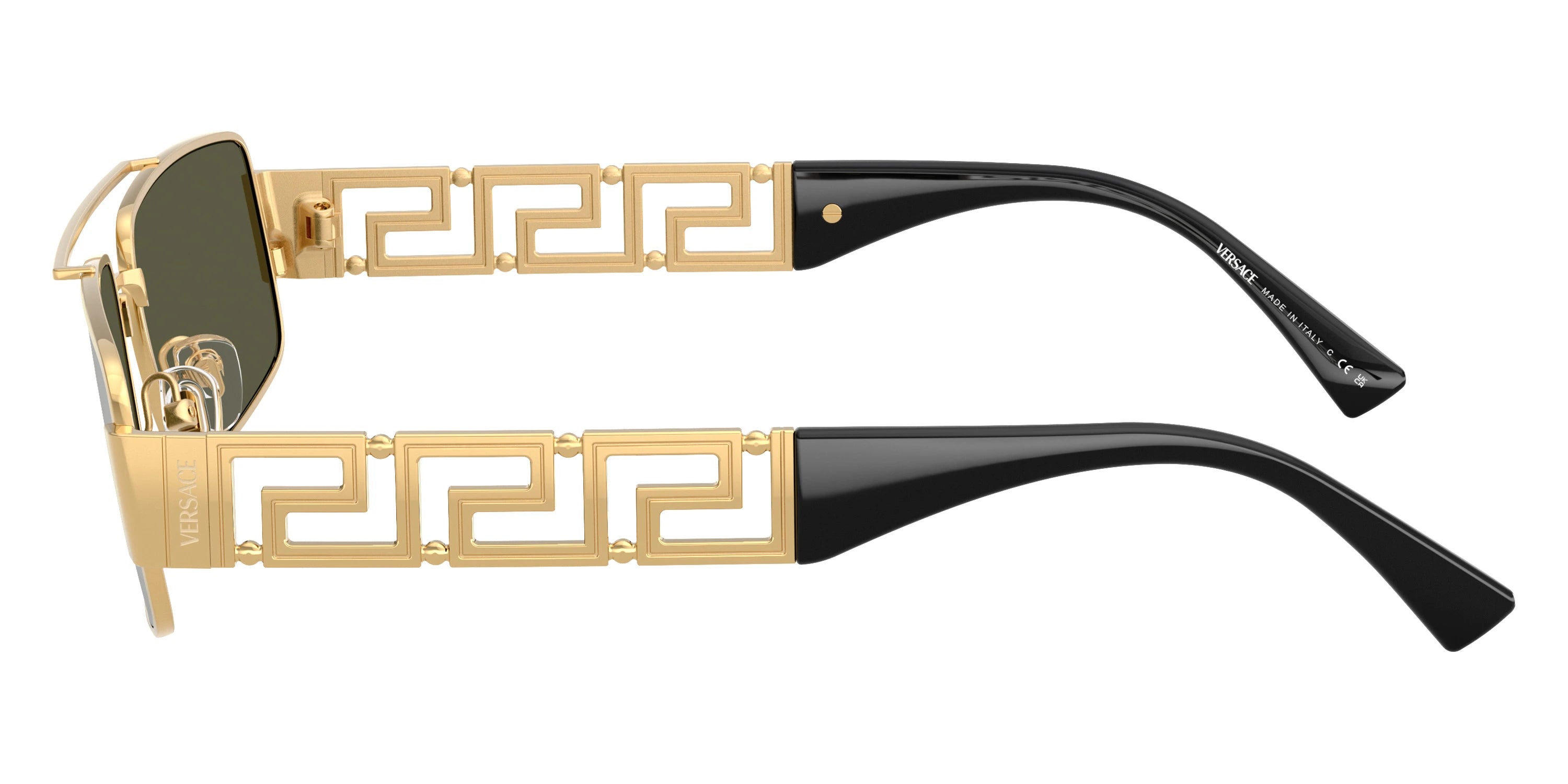 VERSACE VE2257 100230 60 - Gold / Green Mirrored Silver