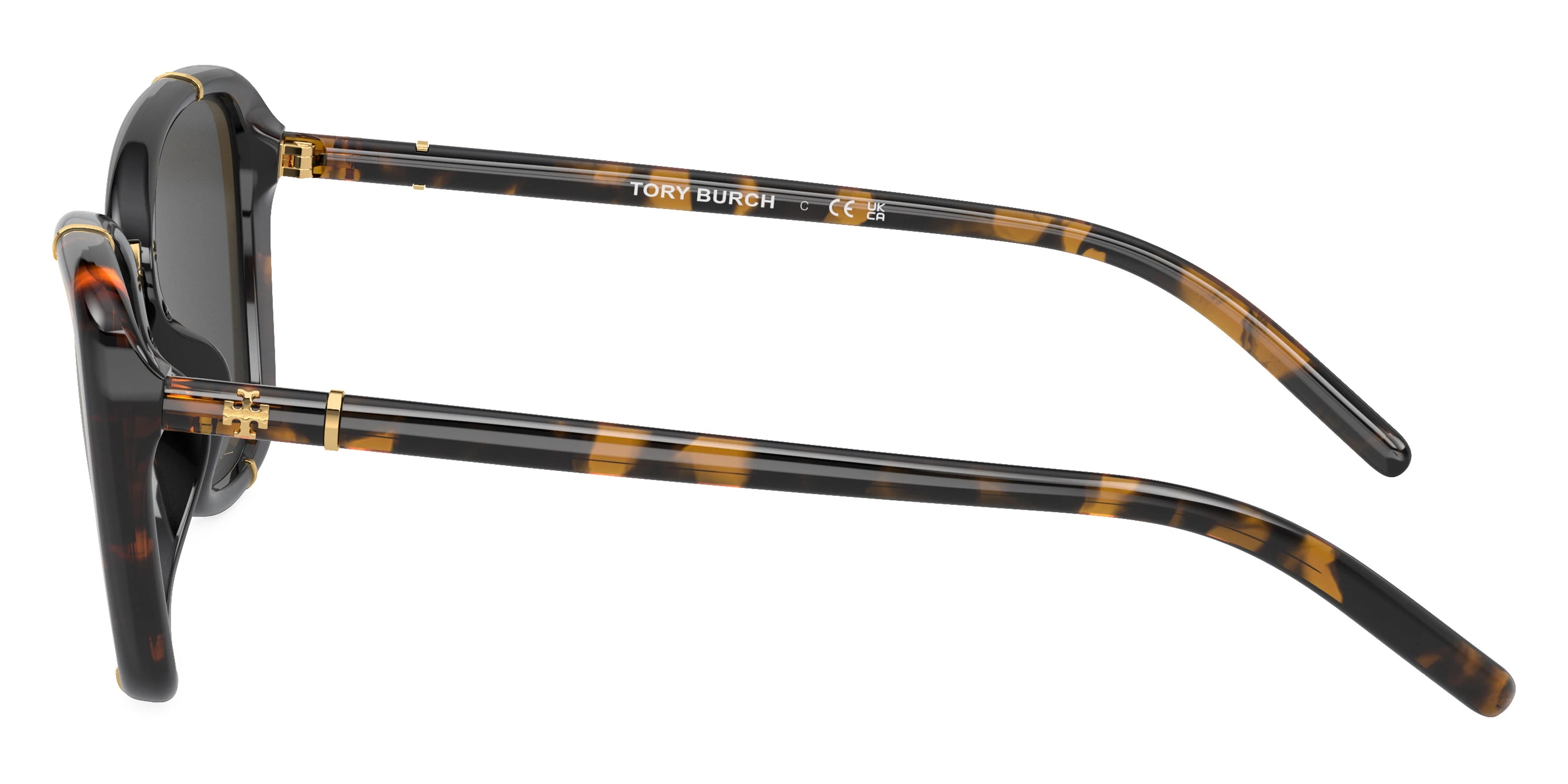 Tory Burch TY9074U 194087 54 - Dark Tortoise/Black / Dark Gray