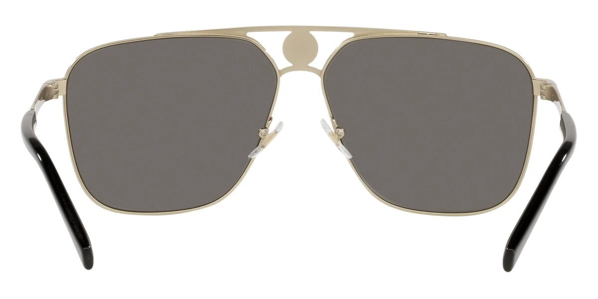 VERSACE VE2238 12526G 61 - Pale Gold / Light Gray Mirrored Silver