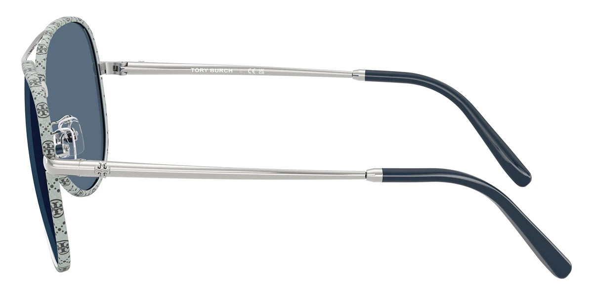Tory Burch TY6114 32744L 58 - Silver / Navy Blue