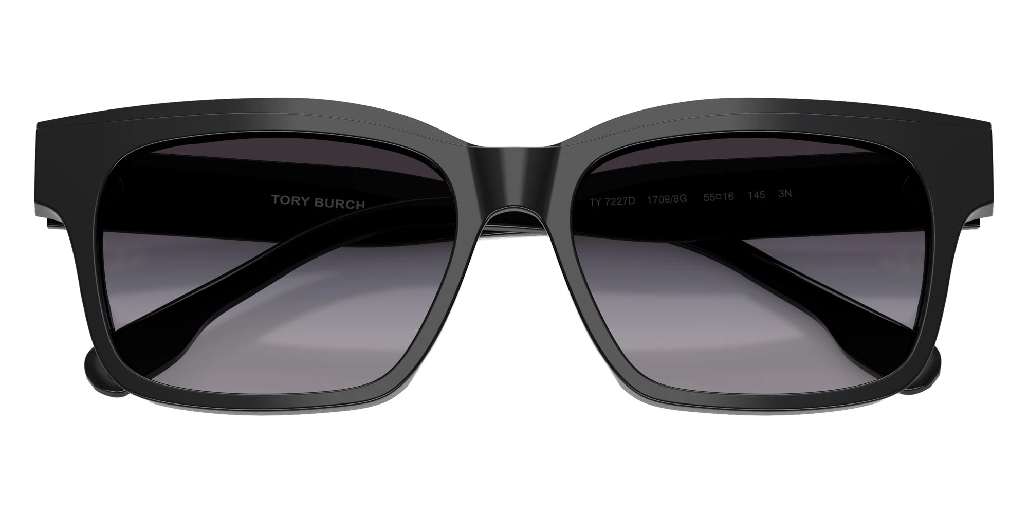 Tory Burch TY7227D 17098G 55 - Black / Gray Gradient