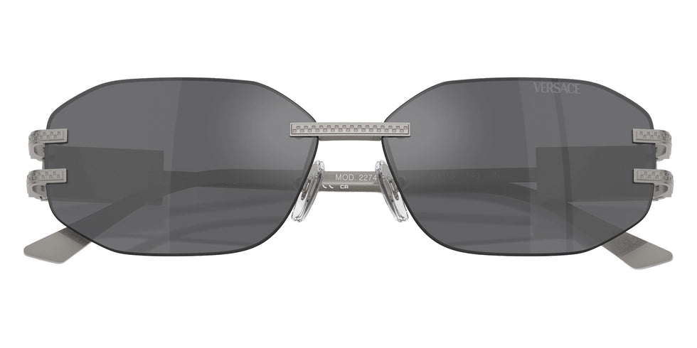 VERSACE VE2274 10016G 58 - Gunmetal / Gray Mirrored Silver