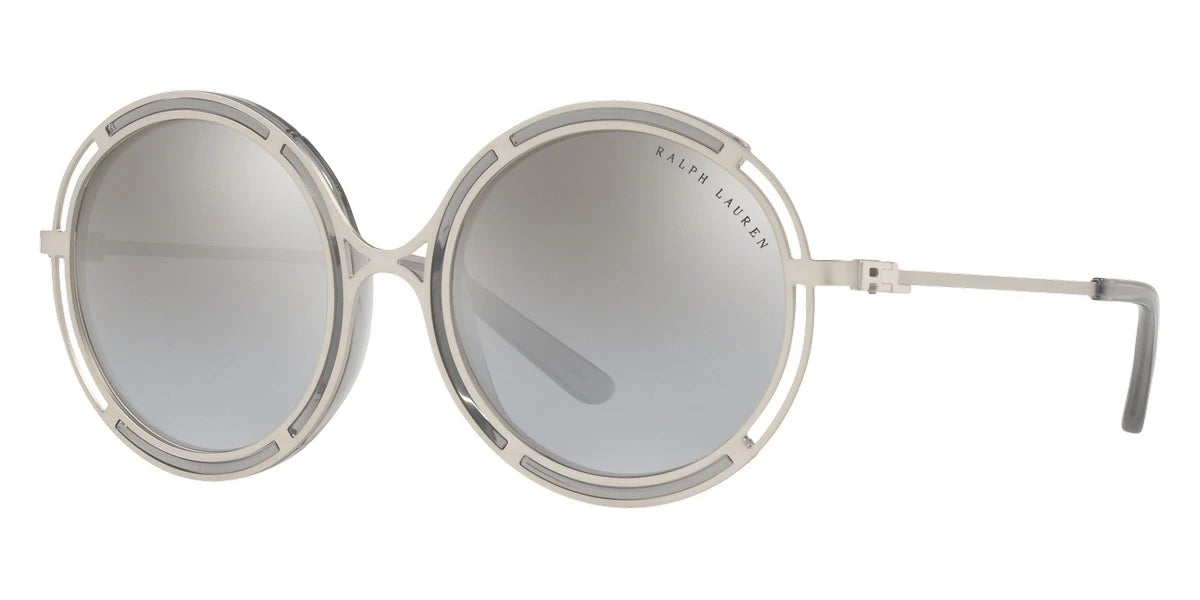 RALPH LAUREN RL7060 93516V 53 - Sanded Silver / Crystal Gray / Light Gray Mirrored Gradient Silver