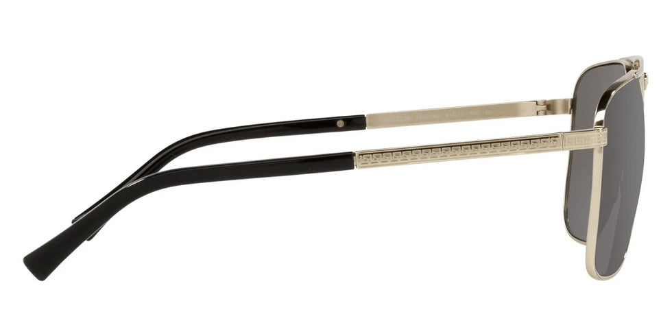 VERSACE VE2238 12526G 61 - Pale Gold / Light Gray Mirrored Silver