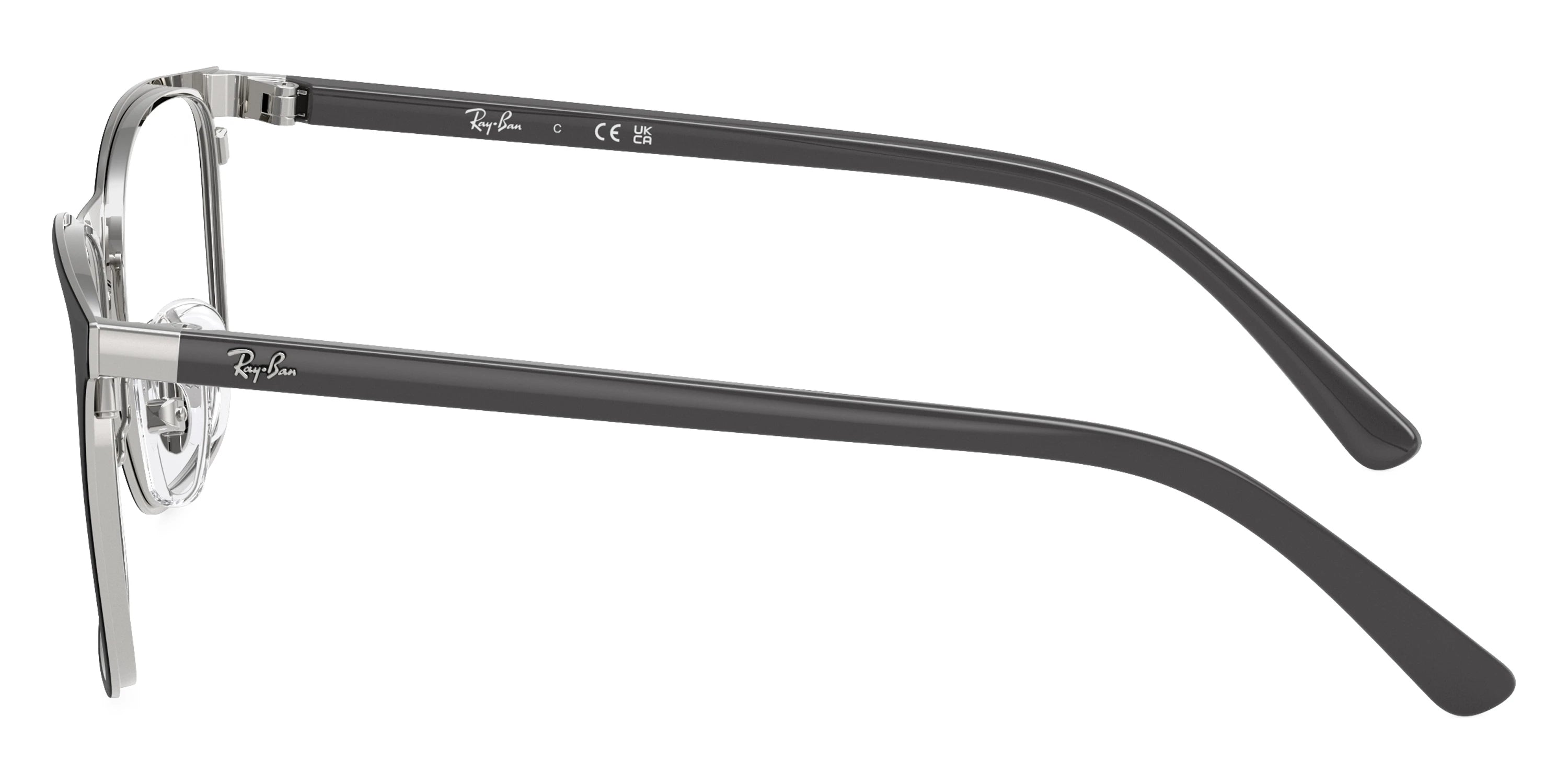 Ray-Ban RY9551V 4064 46 - Black on Silver/Gray