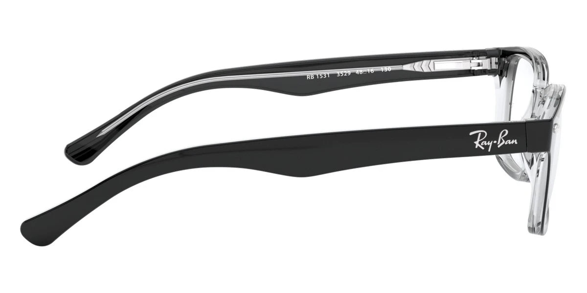 Ray-Ban RY1531 3529 48 - Black On Transparent