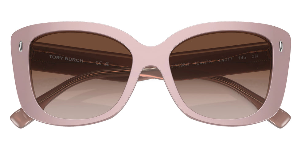 Tory Burch TY7198U 194713 54 - Pearlized Pink / Light Brown Gradient Dark Brown