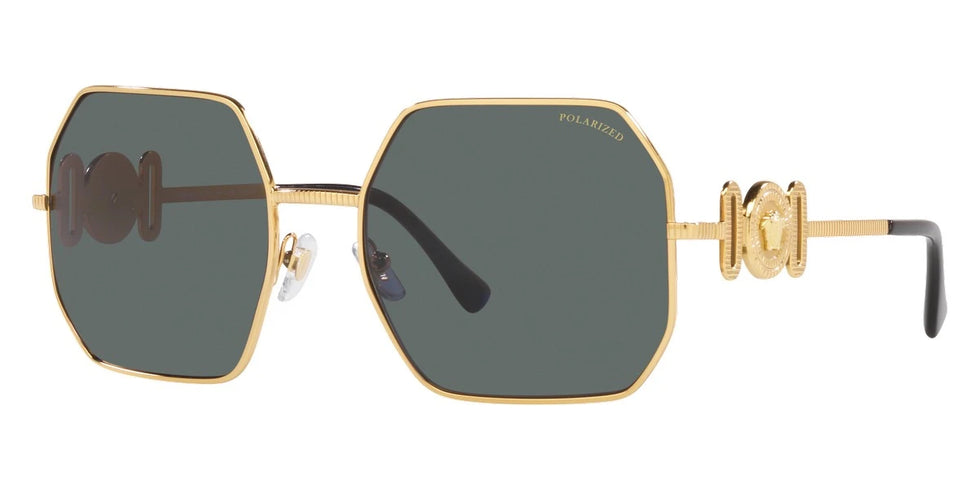VERSACE VE2248 100281 58 - Gold / Polarized Dark Gray