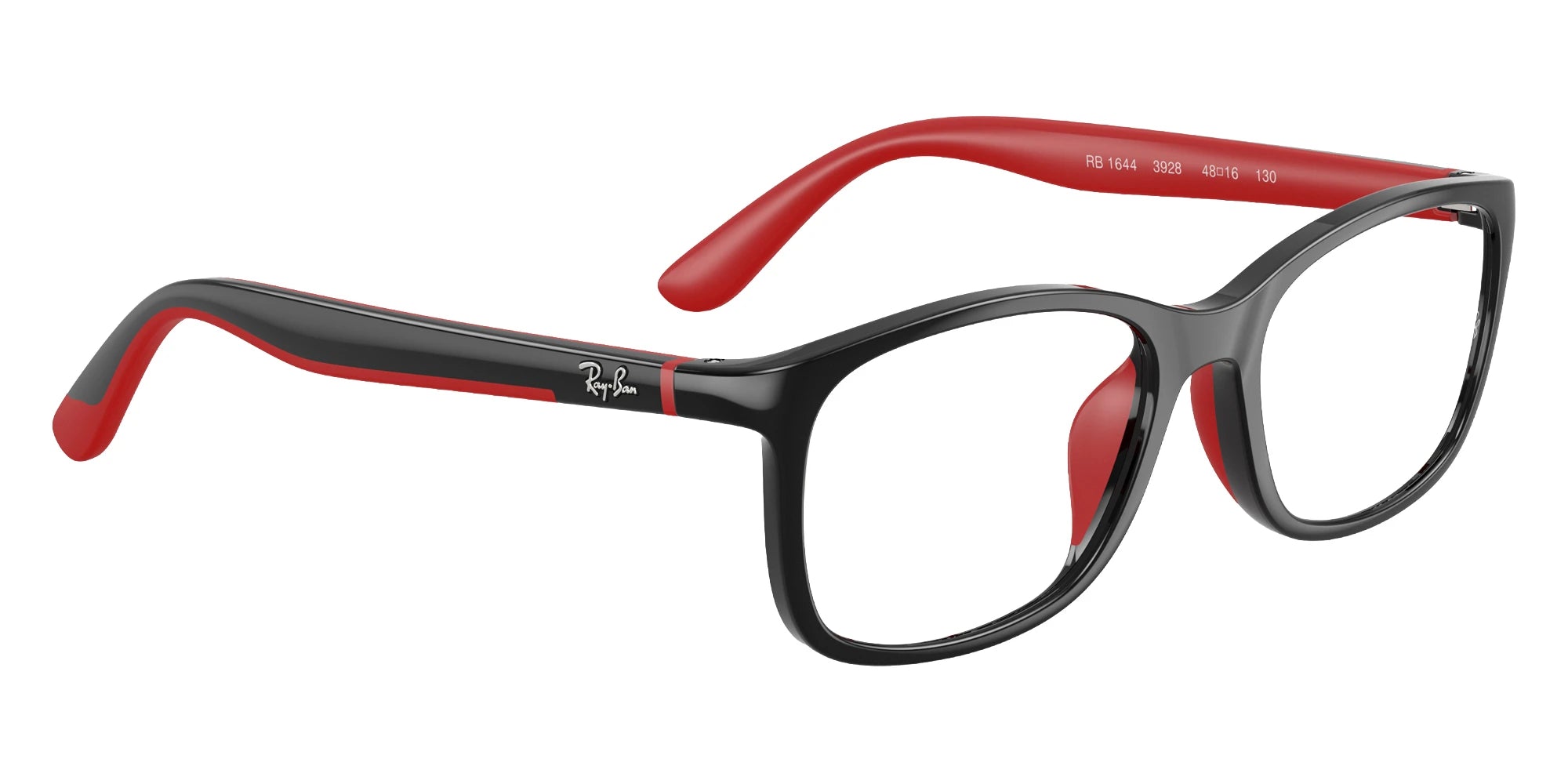 Ray-Ban RY1644 3928 48 - Black on Rubber Red