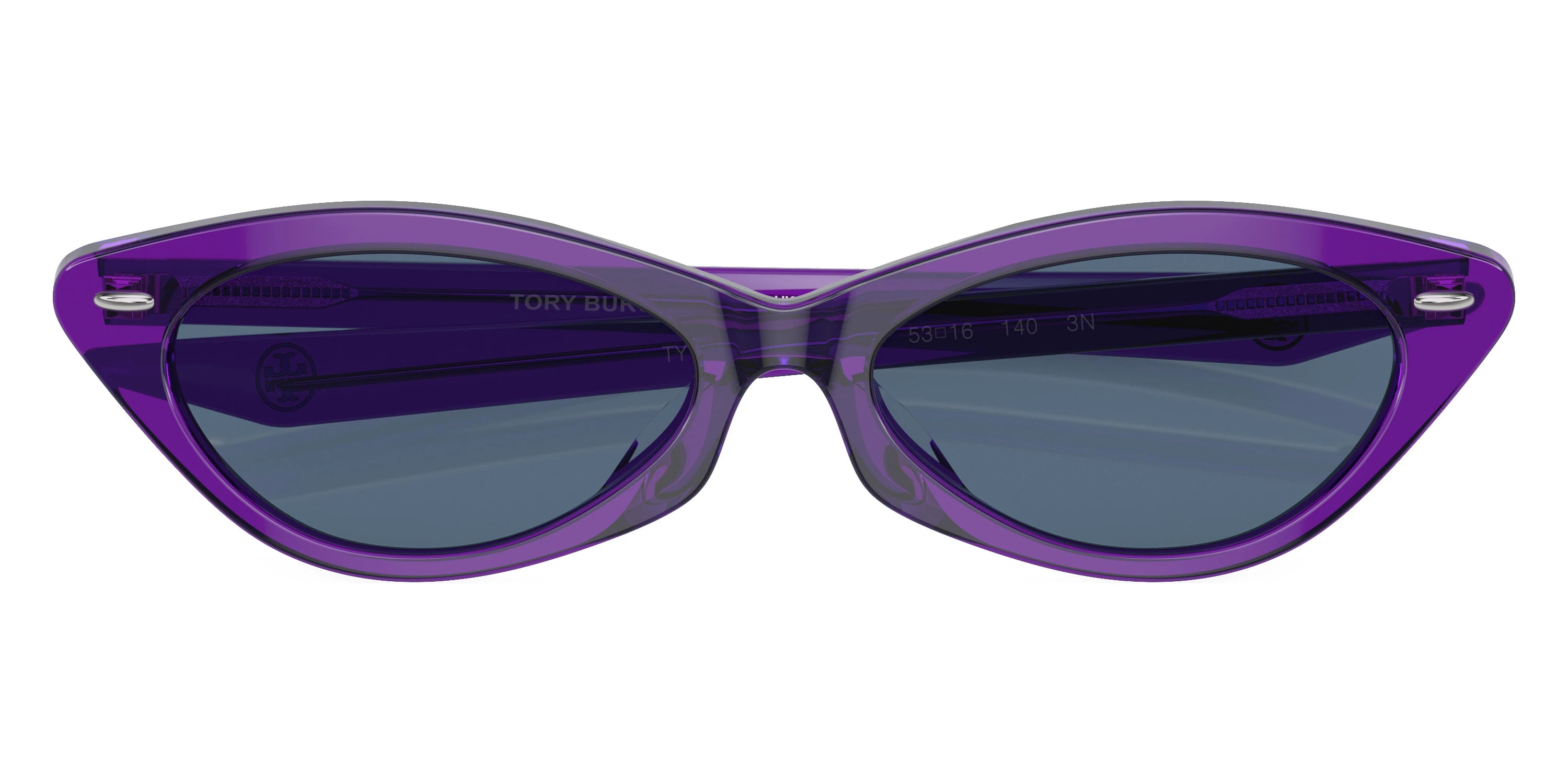 Tory Burch TY7197U 193580 53 - Transparent Purple / Dark Blue