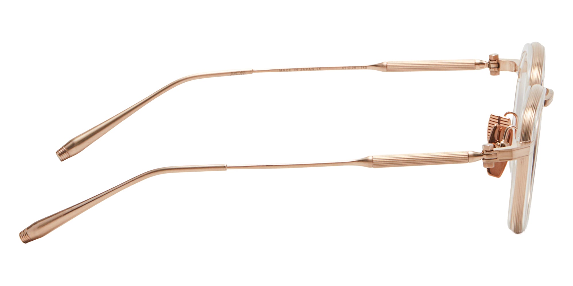 Akoni Agile 416A 41 - Brushed White Gold/Crystal Clear #id:akoagile416a_s:102110