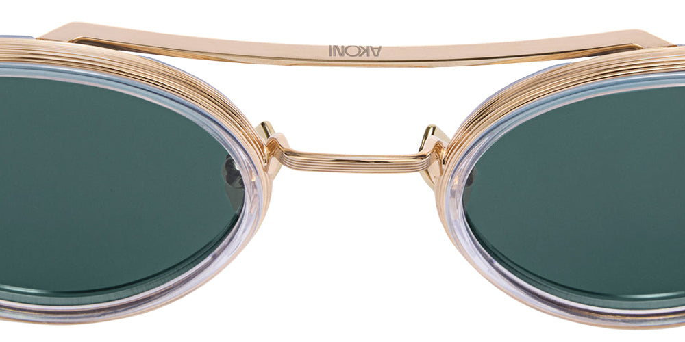 Akoni Astria 532C 48 - 12k Gold/Crystal Clear / Deep Emerald Green #id:akoastria532c_s:100115