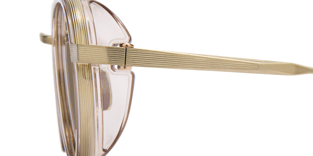 Akoni Astria 532D 48 - Brushed Platinum Gold/Crystal Sand / Dark Brown #id:akoastria532d_s:106115