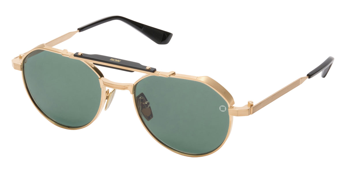 Akoni Astrolis 546B 55 - Brushed 12k Gold/Black / Deep Emerald Green #id:akoastrolis546b_s:104105