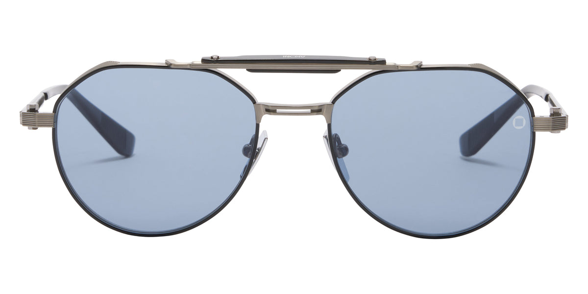 Akoni Astrolis 546C 55 - Antiqued Silver with Black Enamel/Black / Dusty Blue Gradient #id:akoastrolis546c_s:102100