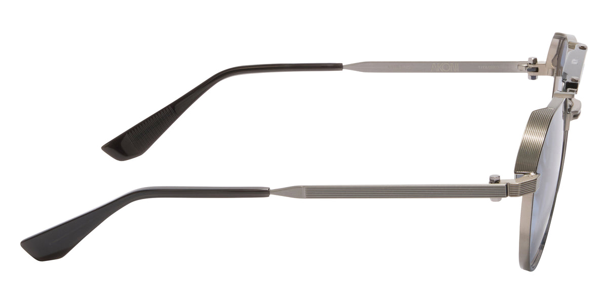 Akoni Astrolis 546C 55 - Antiqued Silver with Black Enamel/Black / Dusty Blue Gradient #id:akoastrolis546c_s:102110