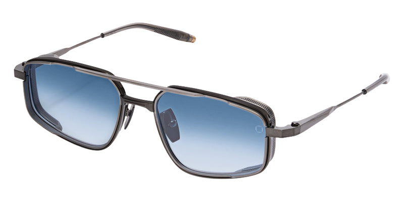 Akoni Atlantis 534B 55 - Brushed Black Rhodium with Black Palladium/Crystal Gray / Dusty Blue Gradient #id:akoatlantis534b_s:102105