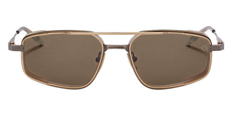 Akoni Atlantis 534C 55 - Antique Gold with Brushed 12k Gold/Crystal Sand / Dark Brown #id:akoatlantis534c_s:104100