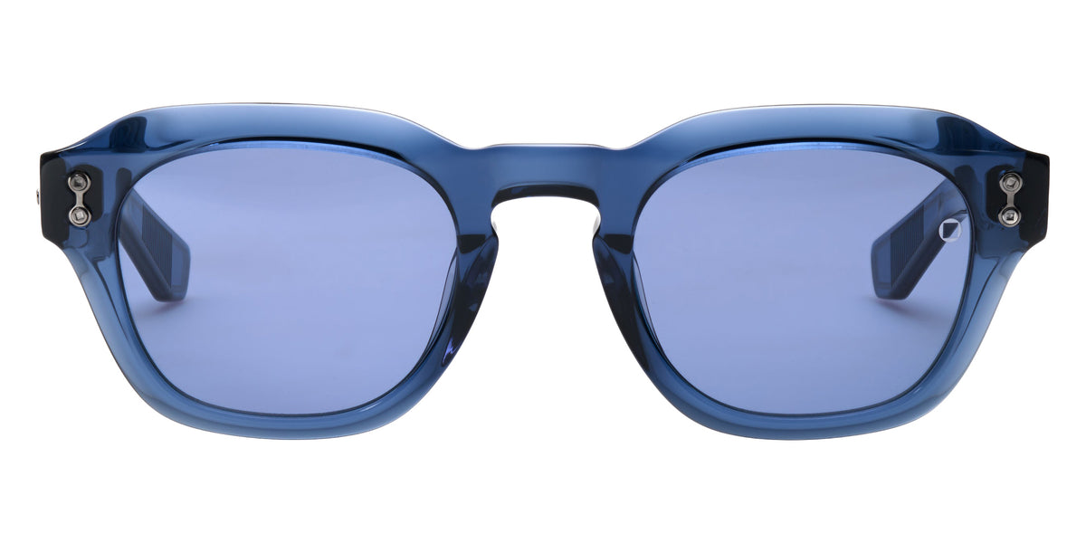 Akoni Blaze 514E 48 - Crystal Clear/Black Palladium with Shiny Palladium / Dusty Blue #id:akoblaze514e_s:100100