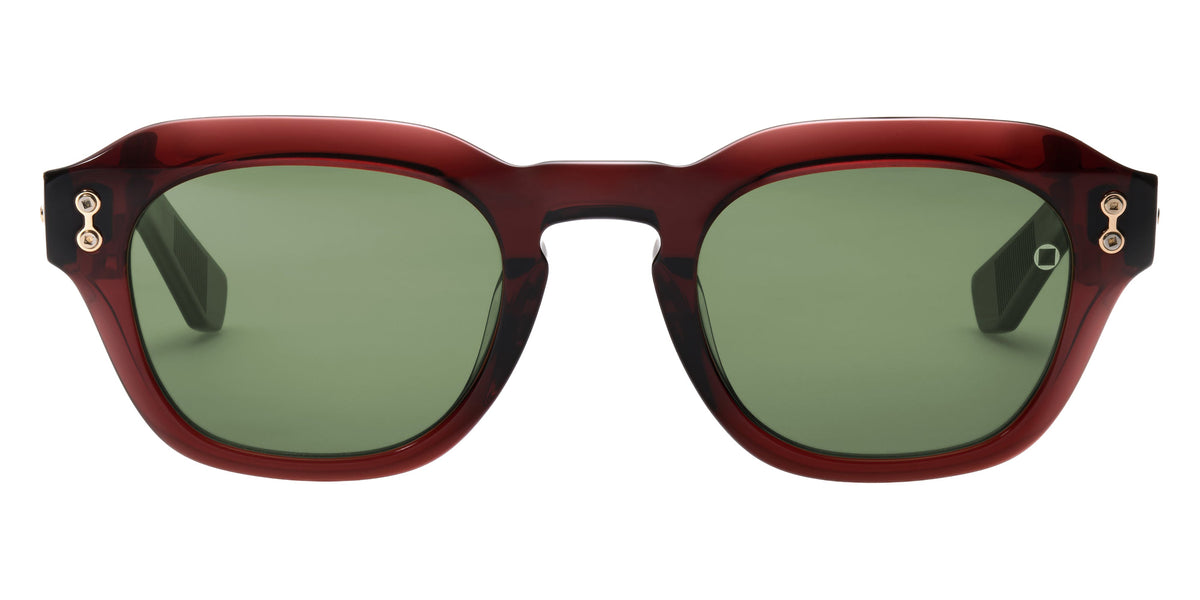 Akoni Blaze 514F-51 51 - Crystal Burgundy/Brushed 12K Gold / Dark Olive #id:akoblaze514f51_s:102100