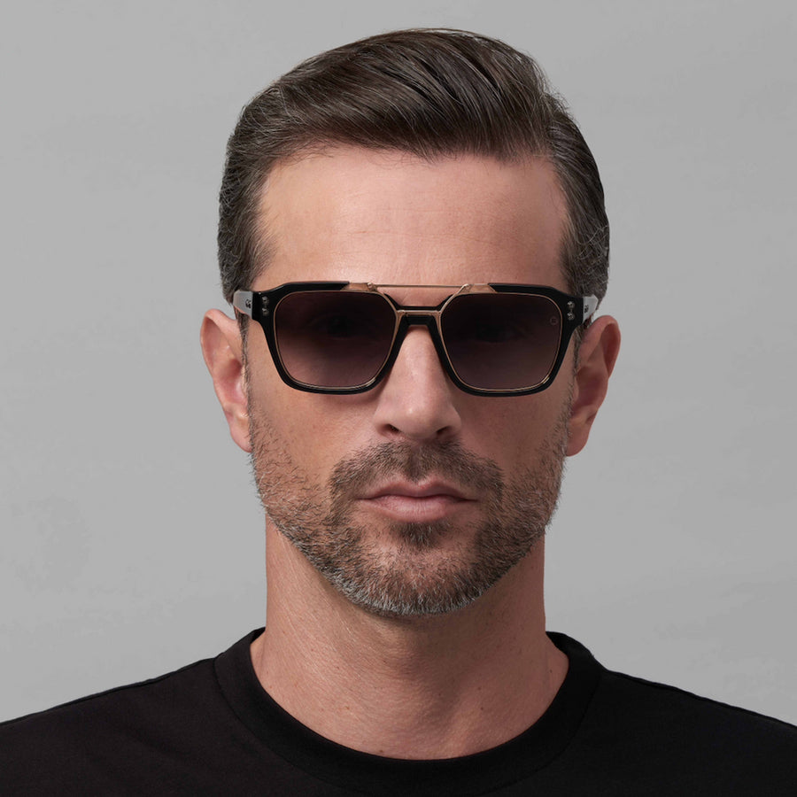 Akoni Discovery 509B 55 - Dark Gray Crystal/Black Palladium / Dark Gray to Light Gray AR #id:akodiscovery509b_s:100115