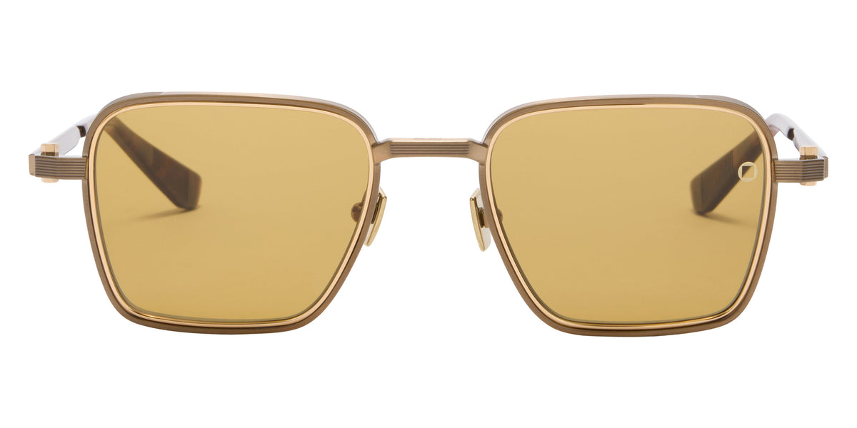 Akoni Giano-Two 548C 50 - Antique 12k Gold with 12k Gold/Havana / Senape #id:akogianotwo548c_s:100100