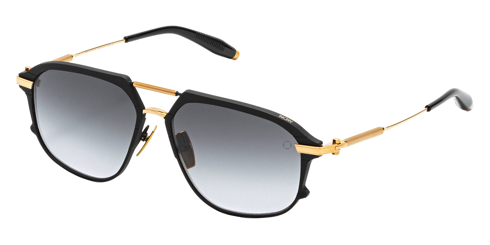 Akoni Icarus 206A 58 - Matte Black/Gold / Gradient Dark Gray/Light Gray #id:akoicarus206a_s:100105