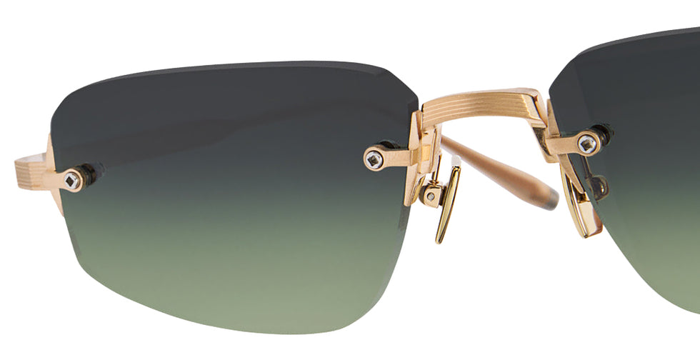 Akoni Juno-Three 536A 53 - Brushed 12k Gold with Silver / Dark Gray to Olive #id:akojunothree536a_s:102115