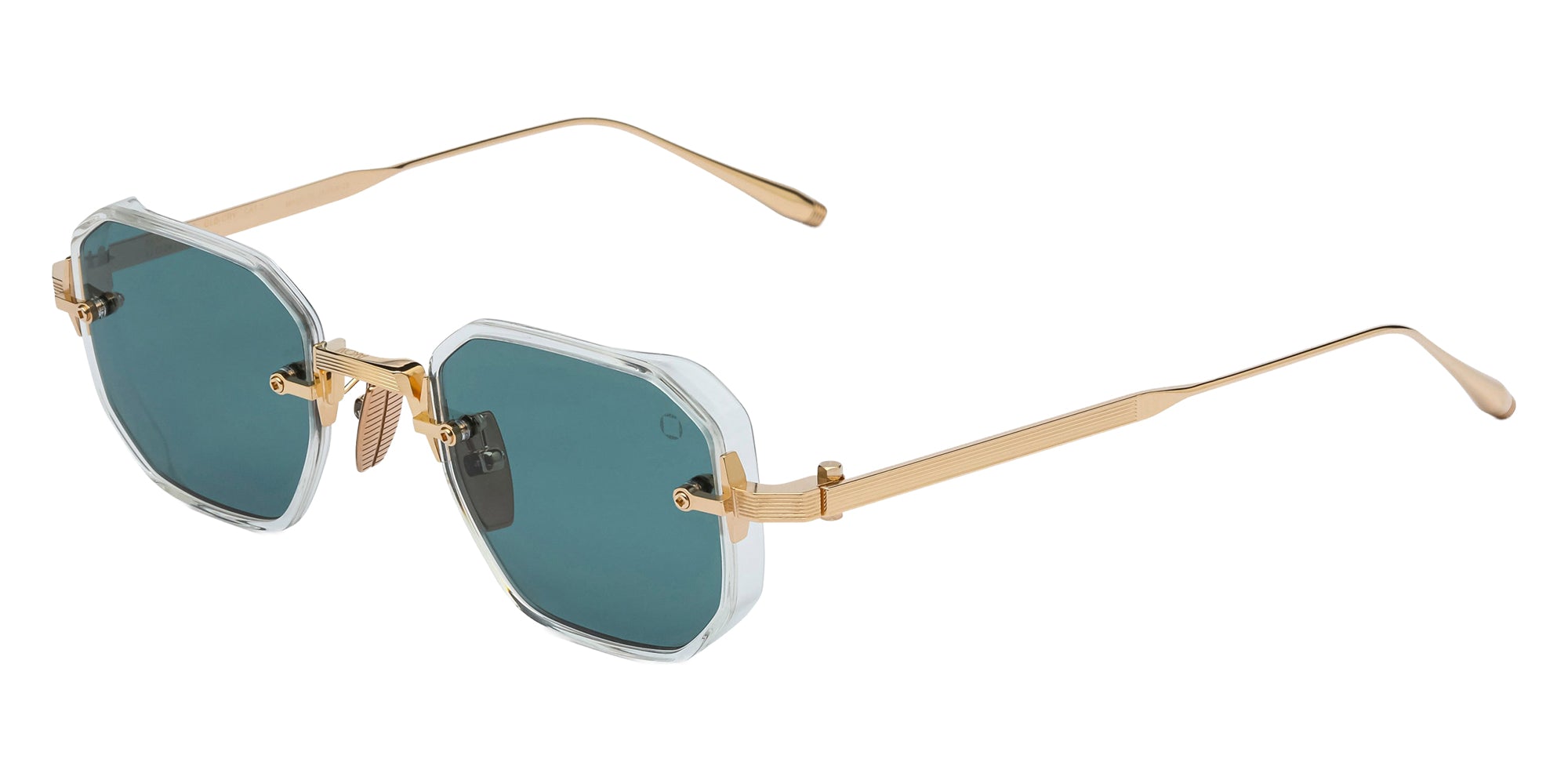 Akoni Juno-Two 307E 47 - Crystal Clear/12k Gold / Deep Emerald Green #id:akojunotwo307e_s:102105