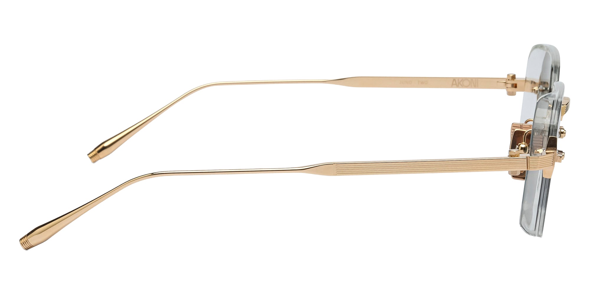 Akoni Juno-Two 307E 47 - Crystal Clear/12k Gold / Deep Emerald Green #id:akojunotwo307e_s:102110