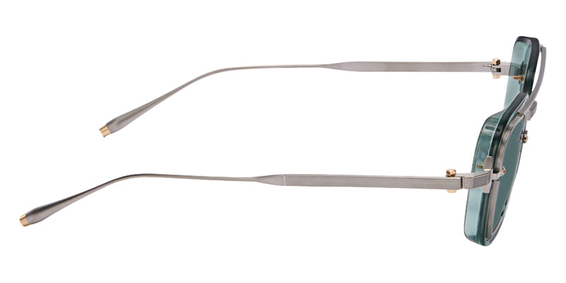 Akoni Jura 537C 49 - Brushed Black Palladium with 12k Gold / Deep Emerald Green #id:akojura537c_s:104110