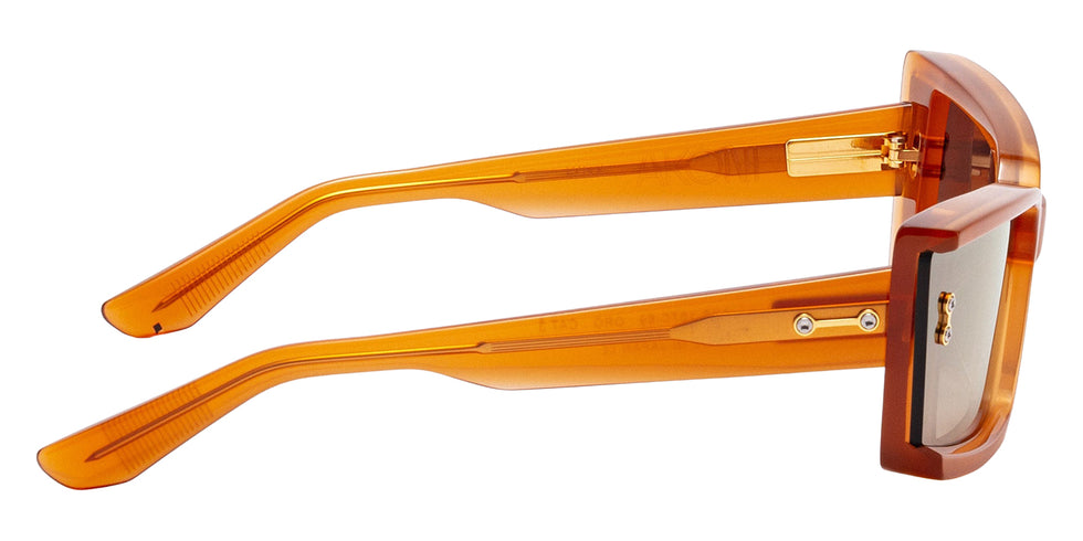 Akoni Lynx 107C 69 - Cloudy Orange / Gradient Dark Brown/Clear with Gold Flash Mirrored #id:akolynx107c_s:104110